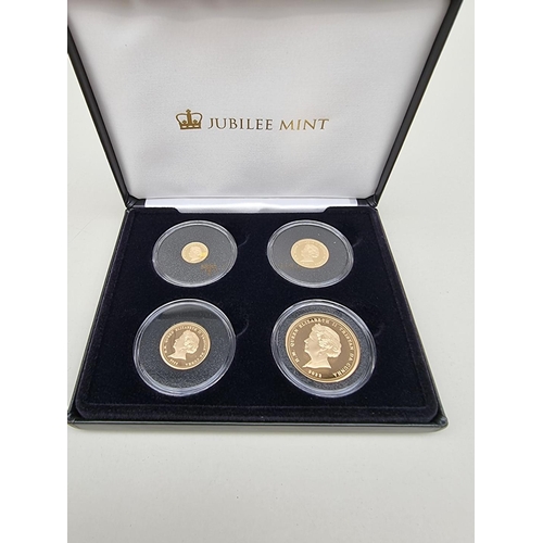 360 - Coins: a 2022 Tristan Da Cunha 'The Queen Elizabeth II In Memoriam' 22ct gold proof laurel coin coll... 