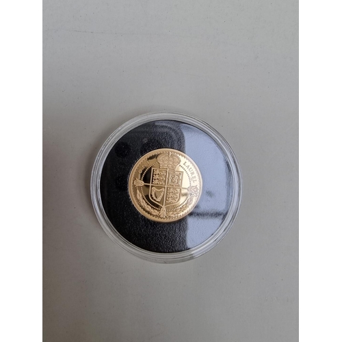 360 - Coins: a 2022 Tristan Da Cunha 'The Queen Elizabeth II In Memoriam' 22ct gold proof laurel coin coll... 