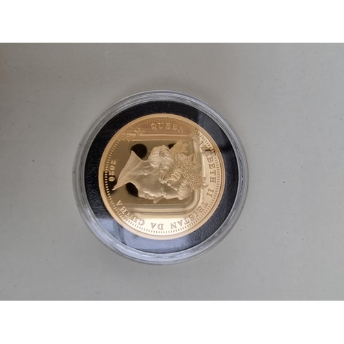 361 - Coins: a 2020 Tristan Da Cunha '2020 Centenary of the Unknown Warrior' gold proof limited edition fo... 