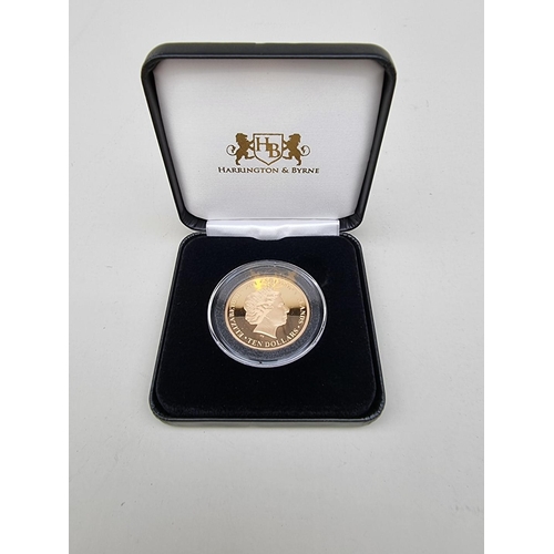 369 - Coins: a Solomon Islands 2021 ' Queen's 95th Birthday' 1/2oz (14.1748g) 22 carat gold proof ten Doll... 