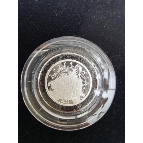 372 - Coins: a 2021 Royal Mint 'The Britannia' UK premium silver proof six coin set, with CoA numbered 453... 