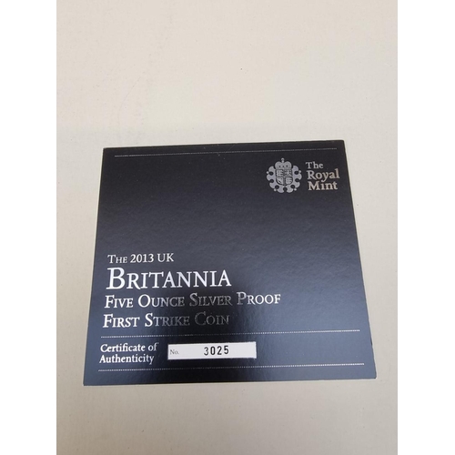 379 - Coins: a 2013 Royal Mint Britannia First release PF 69 Ultra Cameo 'The Changing Face of Britain' 5o... 