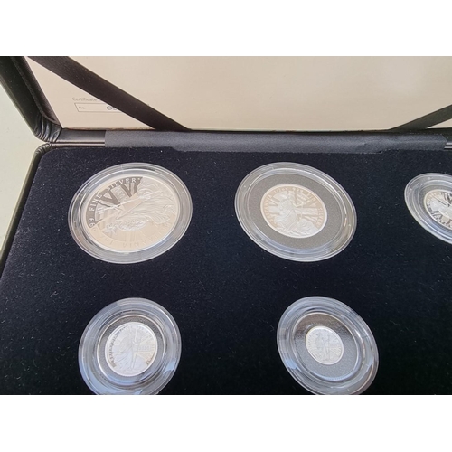 381 - Coins: a 2020 Royal Mint 'The Britannia' UK silver proof six coin set, with CoA numbered 936/1000 an... 