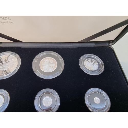 381 - Coins: a 2020 Royal Mint 'The Britannia' UK silver proof six coin set, with CoA numbered 936/1000 an... 