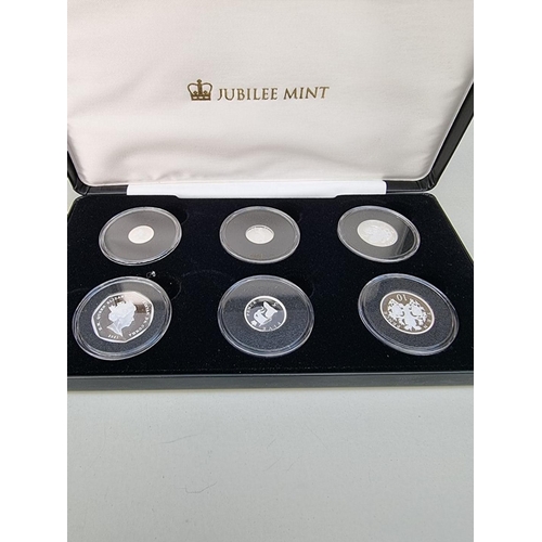 382 - Coins: a 2021 Tristan Da Cunha 'The 50th Anniversary of Decimalisation' .999 fine silver proof six c... 