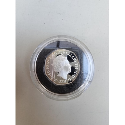 393 - Coins: a 2020 Royal Mint 'Withdrawal From the European Union' silver proof limited edition fifty pen... 