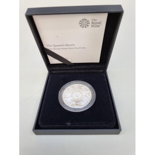 393 - Coins: a 2020 Royal Mint 'Withdrawal From the European Union' silver proof limited edition fifty pen... 