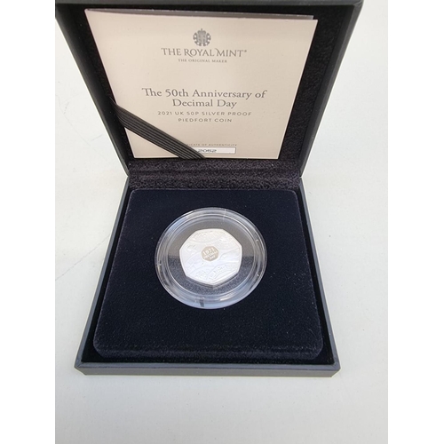 393 - Coins: a 2020 Royal Mint 'Withdrawal From the European Union' silver proof limited edition fifty pen... 