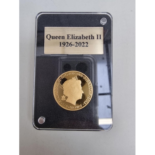 435 - Coins: a 'Queen Elizabeth II's First and last portrait set' containing a 1957 circulated gold sovere... 