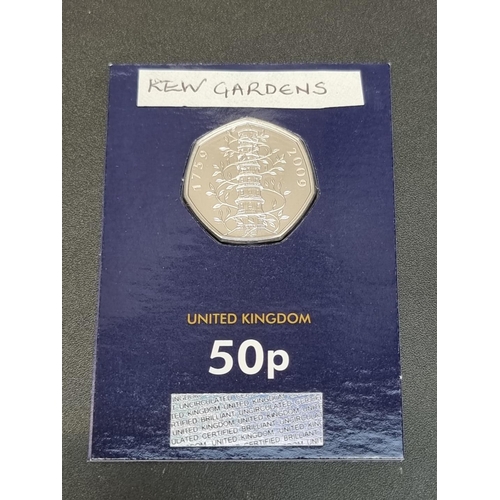 469 - Coins: a 2019 Royal Mint uncirculated Kew Gardens 50p coin, sealed. Please note this is NOT 2009.... 