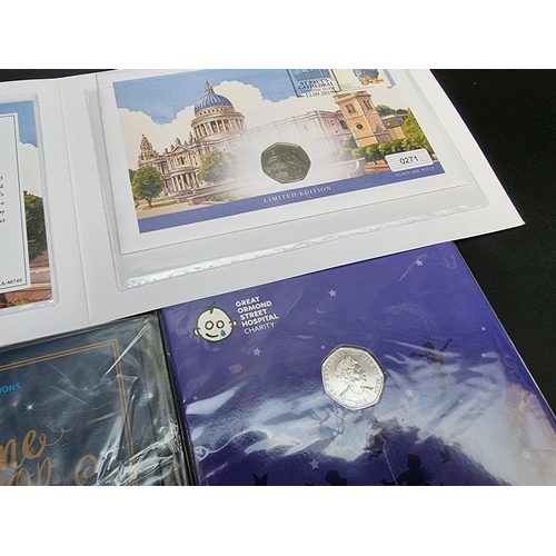 482 - Coins: a group of collectable Royal Mint 50p coins, to include a 2019 limited edition Paddington Bea... 