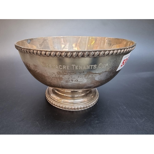 536 - An Edwardian silver pedestal bowl, by Thomas Richards, London 1909, 11cm high, 499g.... 