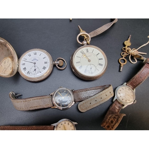 871 - A Victorian silver open faced pocket watch, 'The Arundel English Lever', the dial signed J G Graves ... 