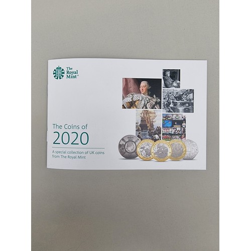 375A - Coins: a Royal Mint 2020 'The 2020 United Kingdom' silver proof coin set, containing thirteen coins,... 