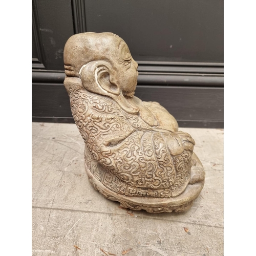 1182 - A composition stone Buddha, 26.5cm high. 