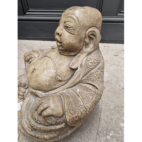 1182 - A composition stone Buddha, 26.5cm high. 