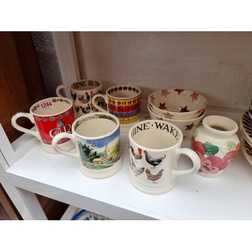 1244 - A collection of Emma Bridgewater pottery, to include two Charles III commemorative mug. ... 