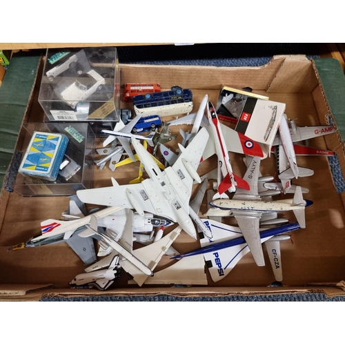 16 - Concorde: nine various Concorde model kits; together with a small group of diecast and similar ... 