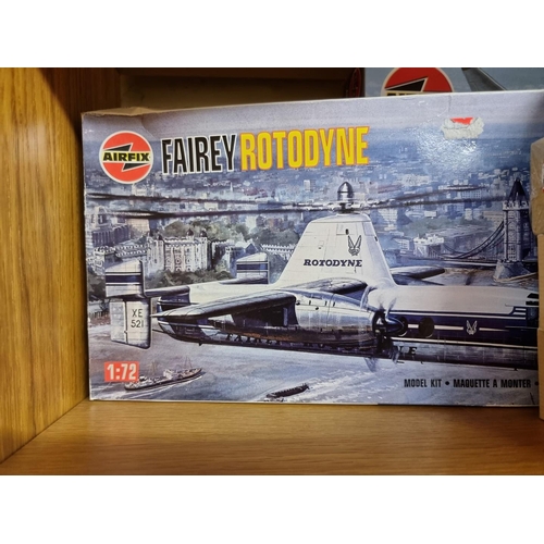 2 - Airfix: a collection of fourteen various scale aeronautical Airfix kits, to include: a Fairey Rotody... 