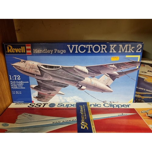 6 - Revell: four model kits, to include: 'Boeing SST Supersonic Clipper'; and a 'Martin P6M Seamaster', ... 