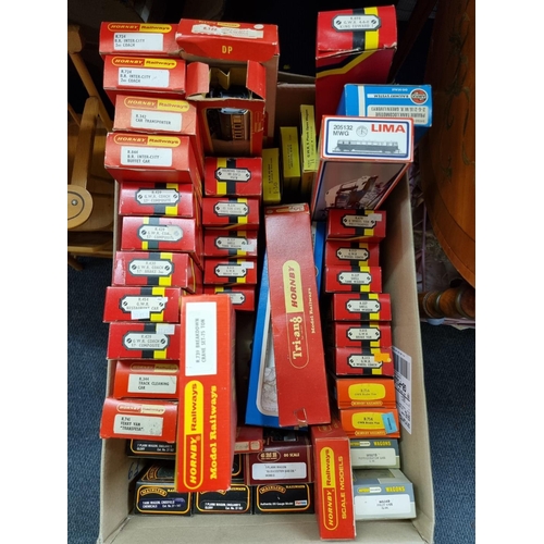 62 - Hornby: an extensive collection of boxed vintage Hornby coaches and wagons, to include a GWR King Ed... 