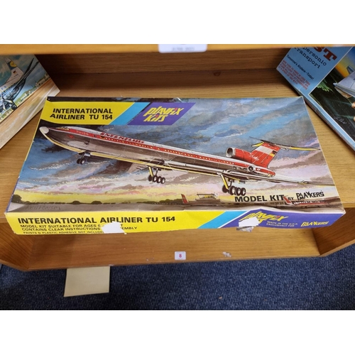 7 - Model kits: four boxed model kits, by 'Playmakers' (2); 'Monogram'; and 'Faller'. (4)... 