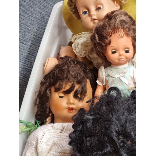 73 - Dolls: a collection of vintage dolls, to include examples by Palitoy and two 'Roddy' dolls.... 