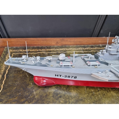 79 - A radio control aircraft carrier, 77cm long.