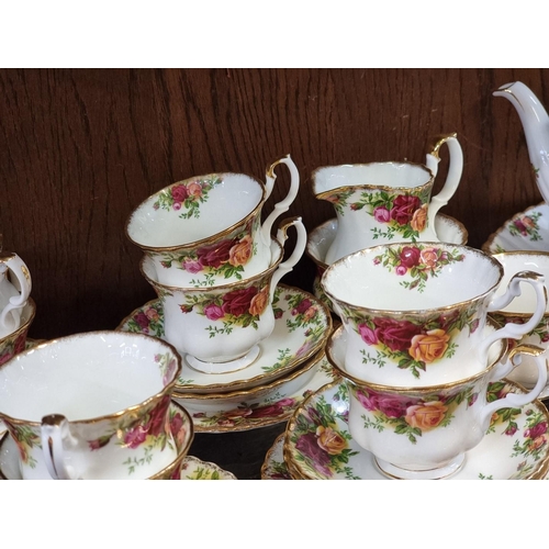 1282 - A collection of Royal Albert 'Old Country Roses' pattern teawares. 