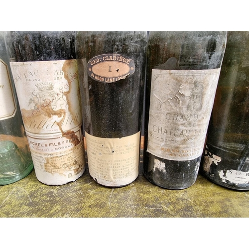 1484 - An interesting collection of vintage wine bottles, comprising: Chateau d'Yquem 1921, Chateau d'Yquem... 