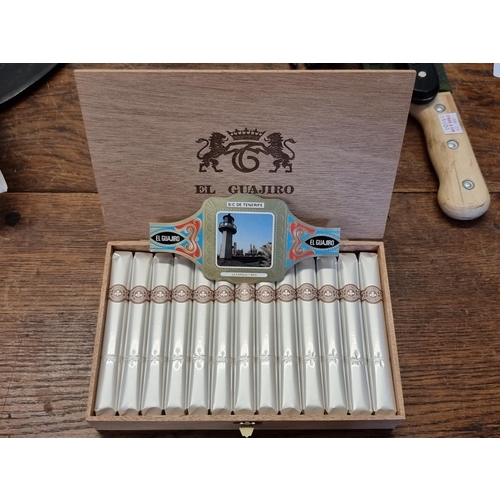 1497 - Cigars: a sealed box of 25 El Guajiro No.4 cigars.