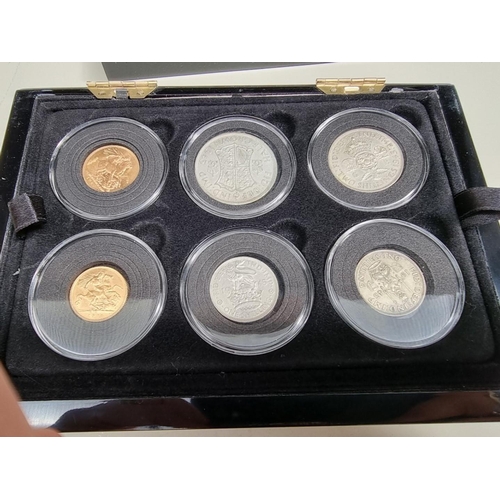 363 - Coins: a cased 'The VE Day 75th Anniversary Coin Set 1945-2020', eleven British coins, to include a ... 