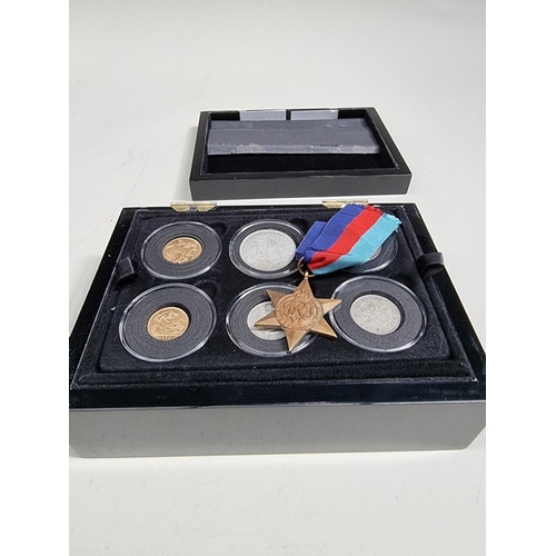 363 - Coins: a cased 'The VE Day 75th Anniversary Coin Set 1945-2020', eleven British coins, to include a ... 