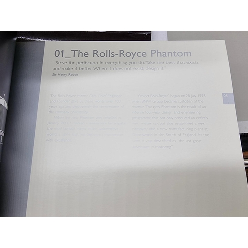 1554 - Automobilia: a collection of Rolls Royce Phantom books, brochures, manuals, etc.... 