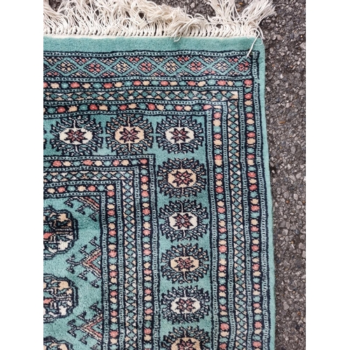 1002 - Two modern Bokhara rugs, largest, 206 x 124cm.