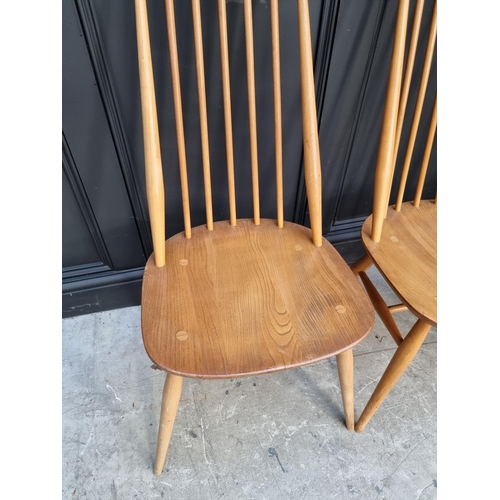 1078 - A set of four vintage Ercol 'Goldsmith' dining chairs. 