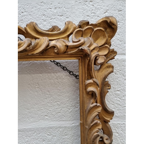 1139 - An antique carved giltwood frame, rebate 65.5 x 51.5cm.