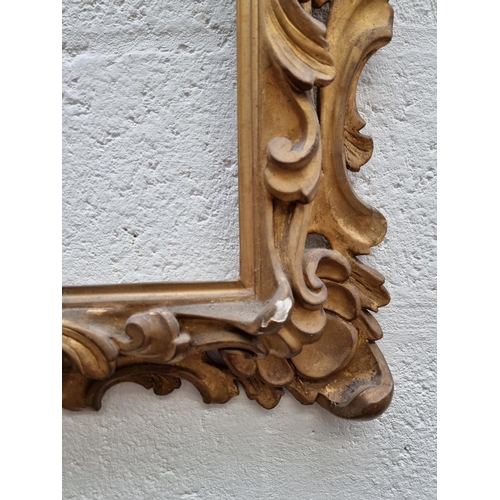 1139 - An antique carved giltwood frame, rebate 65.5 x 51.5cm.