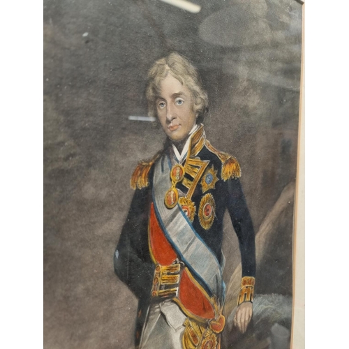 1141 - After Sir John Hoppner, Admiral Lord Nelson, colour print, 57 x 39cm.