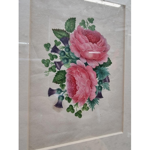 1159 - Chinese School, 'Peonies', watercolour, 20 x 14cm. 