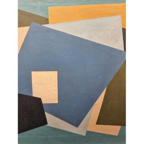 1179 - European School, untitled geometric abstract, oil on canvas, 51 x 60.5cm.