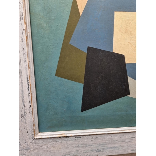 1179 - European School, untitled geometric abstract, oil on canvas, 51 x 60.5cm.