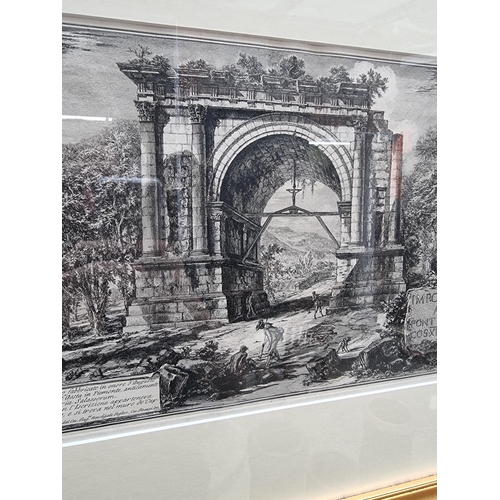 1219 - Giovanni Battista Piranesi, 'Veduta dell'Arco fabbricato...', etching, pl.26 x 39.5cm.   ... 