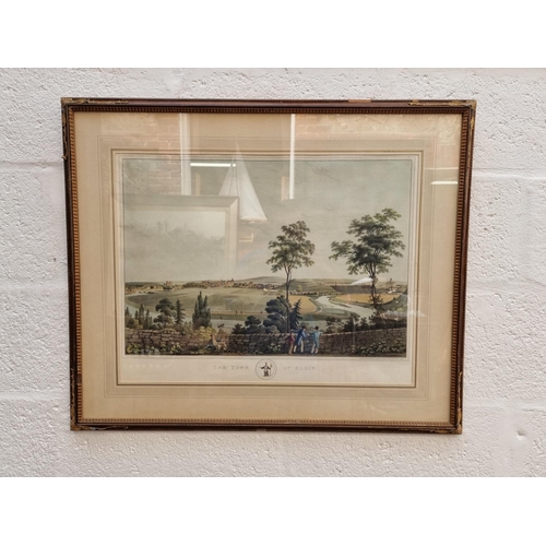 1246 - After E Clark, 'The Town of Elgin'; 'The Town of Dunkeld', a pair, lithograph, I.39 x 56cm. (2)... 