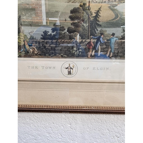 1246 - After E Clark, 'The Town of Elgin'; 'The Town of Dunkeld', a pair, lithograph, I.39 x 56cm. (2)... 