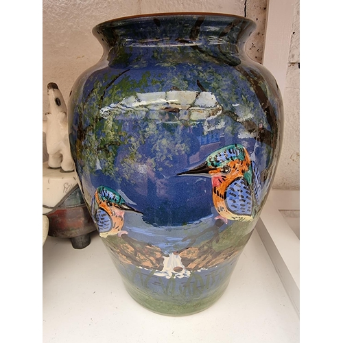 1335 - A mixed lot of ceramics, to include Poole, Karl Ens and studio pottery, largest 26cm high. (2 shelve... 