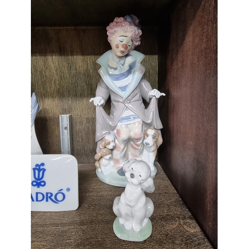 1445 - A collection of Lladro porcelain, largest 25cm high, each boxed. (10)