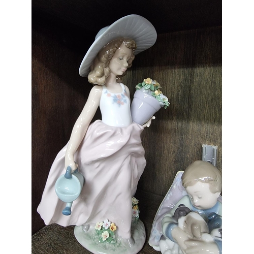 1445 - A collection of Lladro porcelain, largest 25cm high, each boxed. (10)