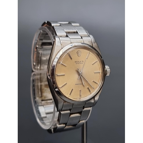 234 - A circa 1976 Rolex Oyster Precision stainless steel manual wind wristwatch, 34mm, Ref. 6426, Serial ... 