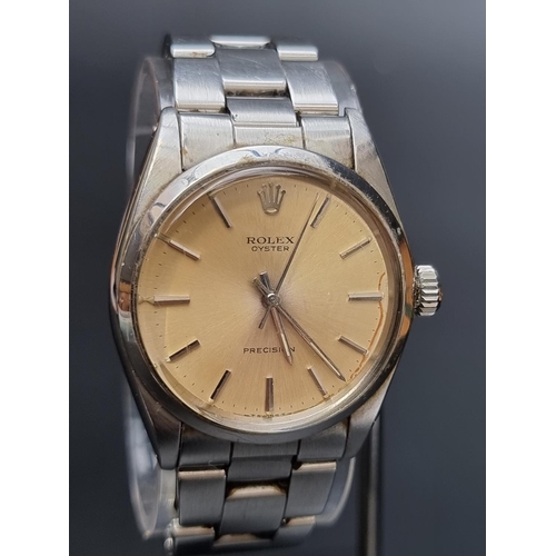 234 - A circa 1976 Rolex Oyster Precision stainless steel manual wind wristwatch, 34mm, Ref. 6426, Serial ... 